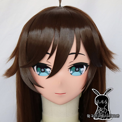 (RB317)Customize Full Head Quality Handmade Female/Girl Resin Japanese Anime Cartoon Character Kig Cosplay Kigurumi Mask